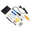 15Pcs Kit 220V 60W Soldering Iron Kit 450°C Adjustable Temperature Welding Tool Set With Solder Sucker Tin Wire Eu Plug