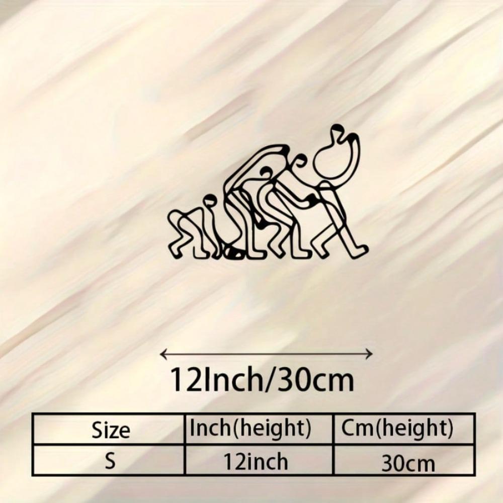 Metal Evolution Wall Art Sculpture for Classroom Study Room Office Decor Gift