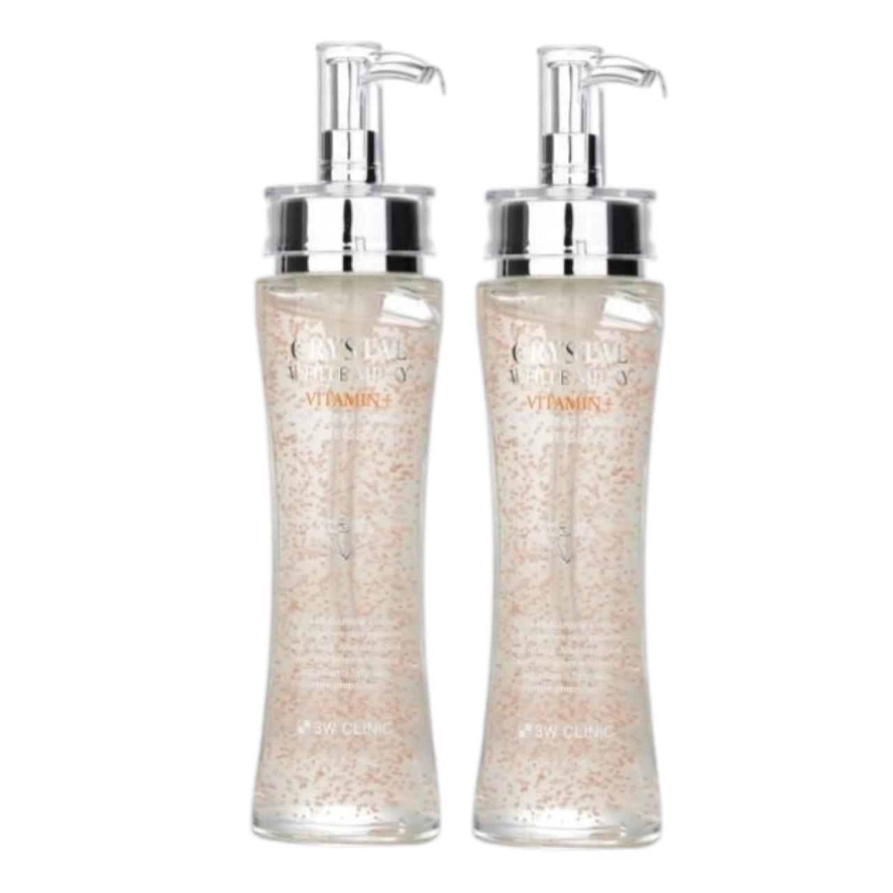 3W Clinic Crystal White Milky Vitamin Plus Essence Brightening & Hydrating Serum 150ml x 2pcs