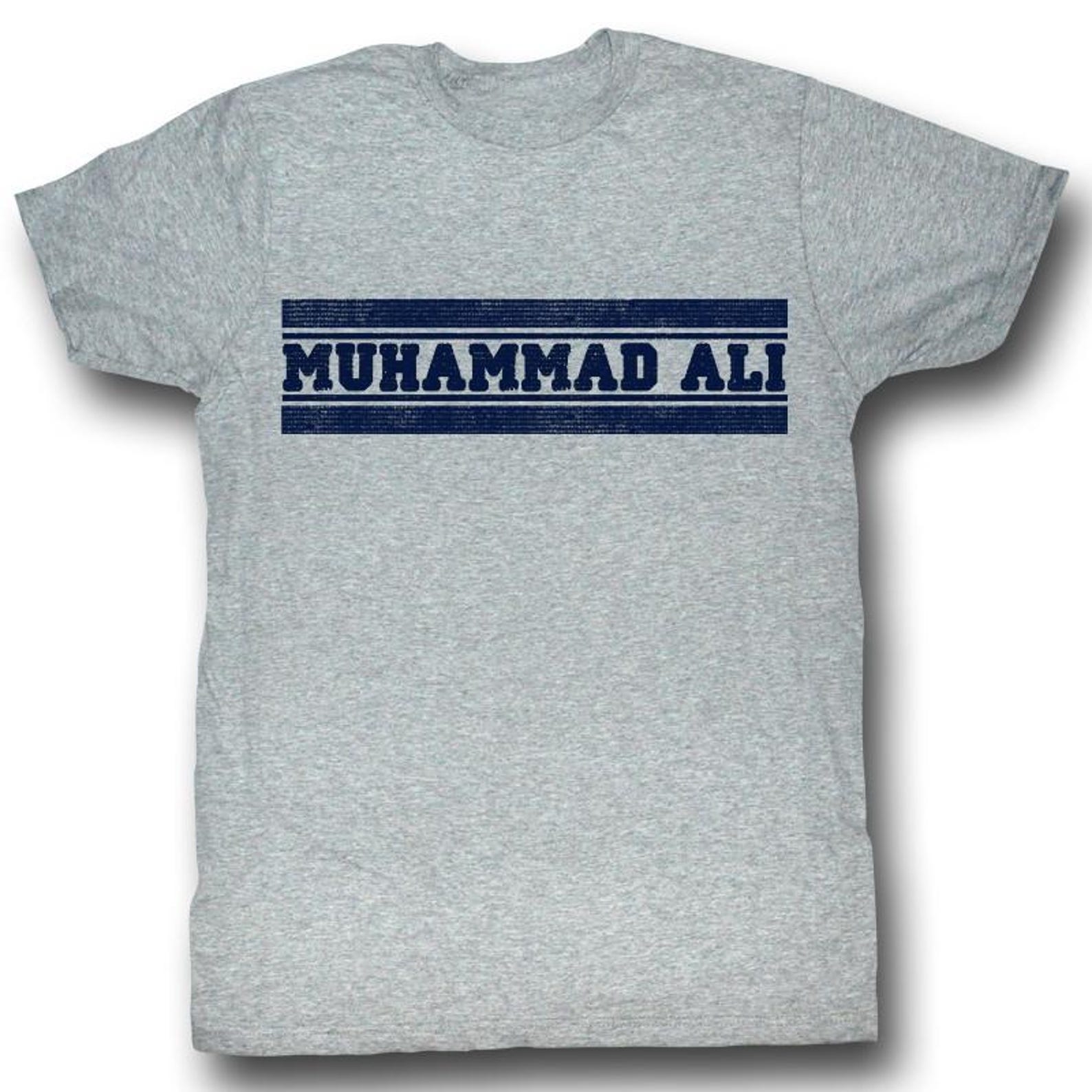 Muhammad Ali Ali Gym Shirt Gray Heather Adult T-Shirt 2XL