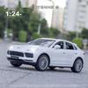 1:24 Porsche Cayenne S Turbo SUV Model Samochodu Ze Stopu Odlewane Metalowe Zabawki Model Samochodu Symulacja Dźwięku Światła Kolekcja Prezent dla Dzieci F384