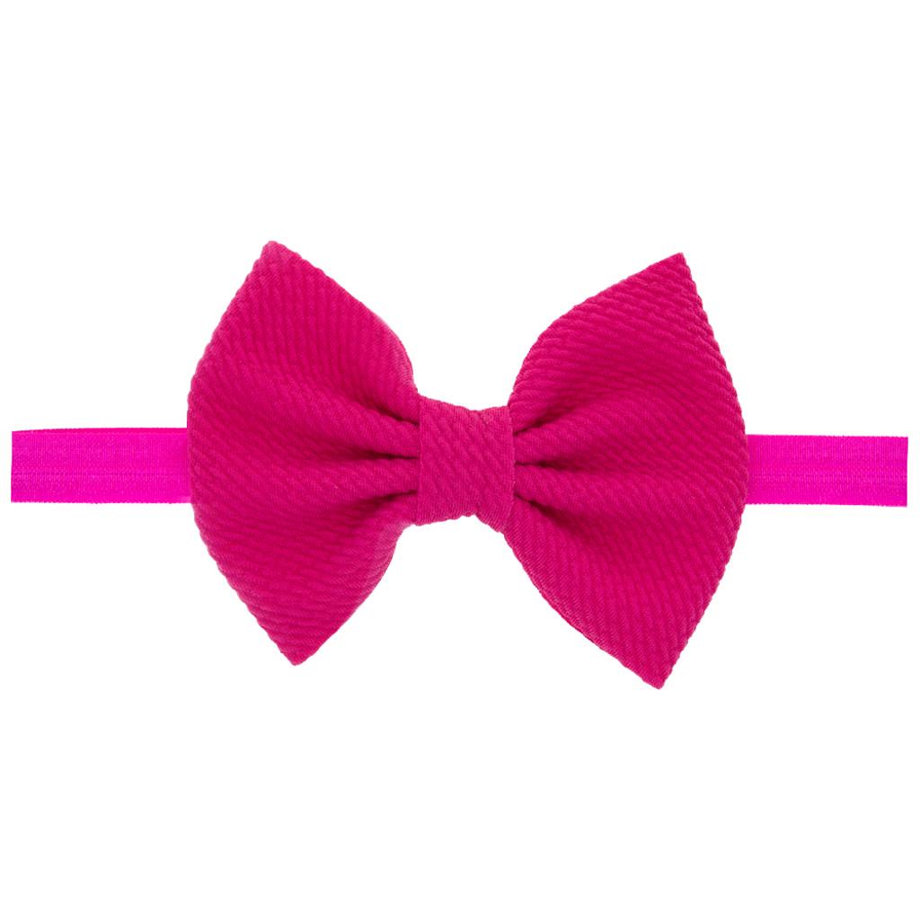 Newborn Toddler Kid Baby Girls Bow Turban Headband Headwear Accessories