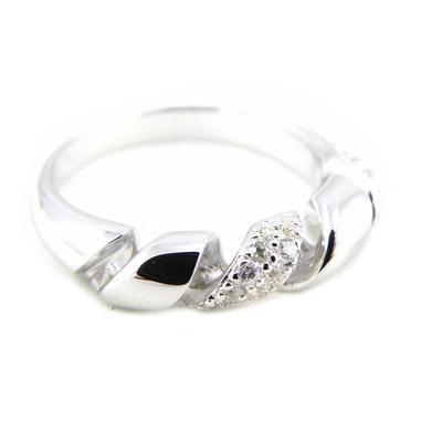 Silver Ring 'Scarlett' White