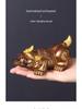 Color-Changing Pixiu Tea Pet Ornament for Gongfu Tea Sets - Golden Toad Model