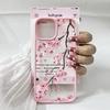 Pink Magnolia Flower Phone Case For iPhone 16 14 15 13 17 12Mini 11 Pro Max XS XR 7 8Plus Cherry Blossom Clear Hard Cover Fundas
