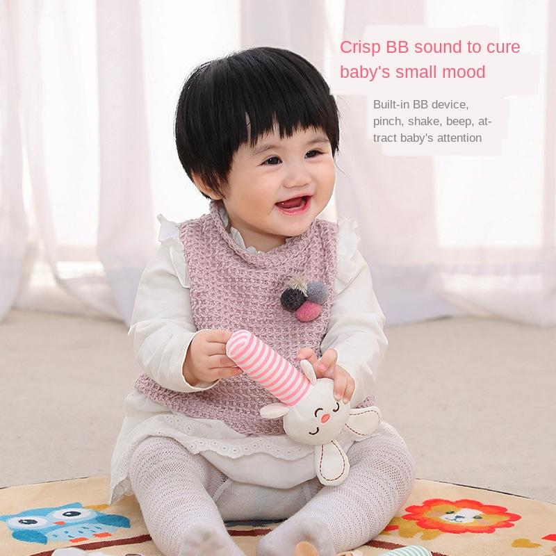 Non-Toxic Plush Fabric Pp Cotton Sensory Development Musical Doll Baby Activity Rattle Plush Bed Toy Hanging Mobiles Car Seat Toys Gifts