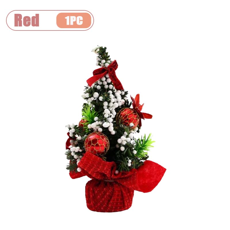 

1-10PC Mini Christmas Tree Desktop Decor Set Home Tabletop Craft Ornament for Party Scene Setting Festive Decoration Arrangement