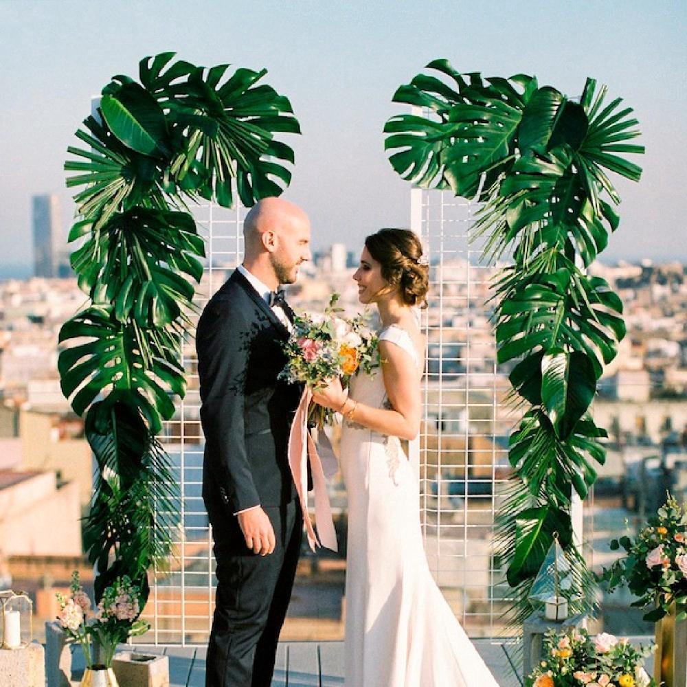 12Pcs Künstliche Pflanze Farn Schildkröte Blätter Kunststoff Seide