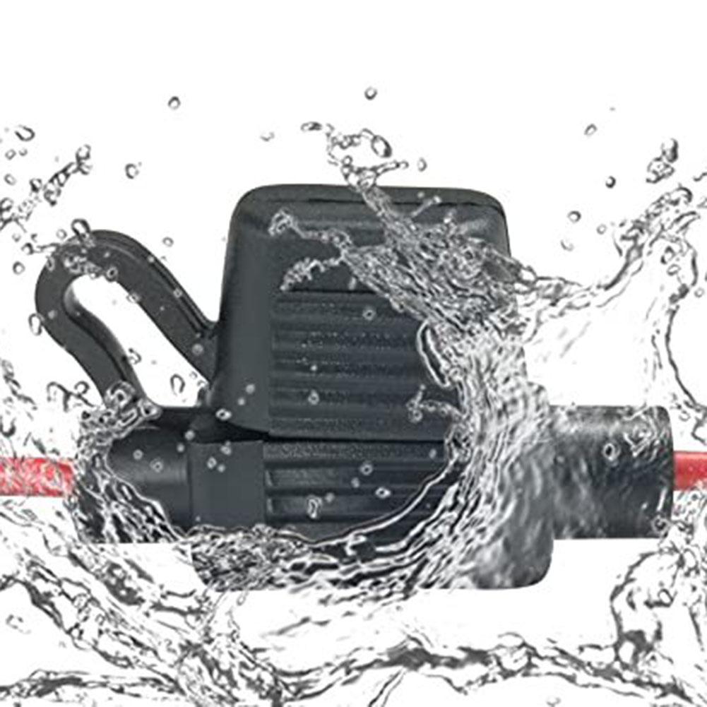 Waterproof Inline Fuse Holder Set 5 Pack of 12 For AWG Compatible Holders for 12V 30A Blade Fuses in Boats and Cars