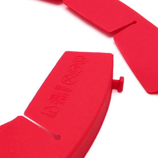 Silicone Pie Crust Shields Adjustable 8.5-11.4 Inch Pizza Edge Guard Reusable Baking Protector for Perfect Pie Edges