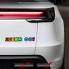 Compatible with Tesla Model 3/Y Rear 3D Cartoon Colorful Car Logo Letter Stickers in Acrylic.