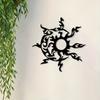Eisen Sonne Mond Wandkunst Vintage Astronomie Dekor Rostbeständig Haus Geschenk