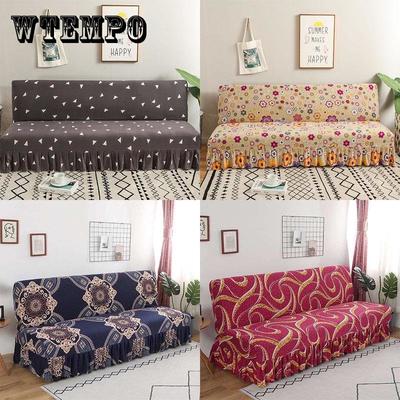 Armloser Sofabezug, dehnbarer Sofabezug, bedruckter, faltbarer Sofa-Bettbezug, eng gewickelter, elastischer Schonbezug, Couchbezug