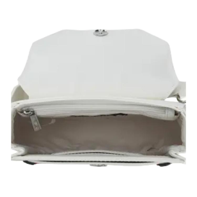 

New FILA WHITE PU Crossbody Bags Mini Women s Standard White F13W533164FWT 47.0*15.2*41.9CM