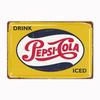 Vintage Pepsi Metal Tin Signs - Classic Art Posters, Nordic Style Wall Decor for Home Kitchen Club Pub