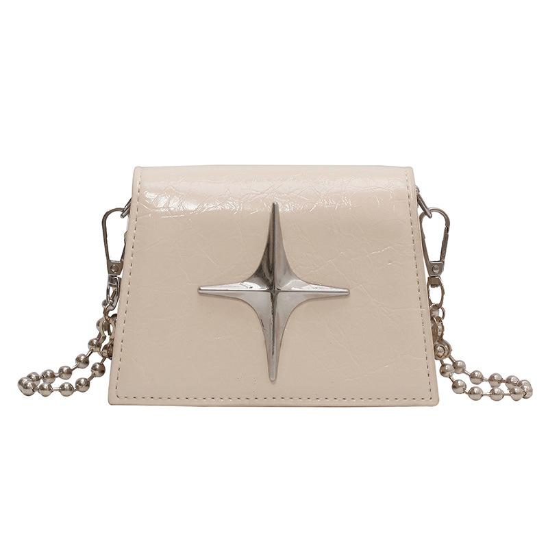 Beliebte Nische, minimalistisches Design, Mini-Münzbeutel, weiblicher ausländischer Stil, vielseitige einfarbige Kette, Messenger-Mund-Umschlag.