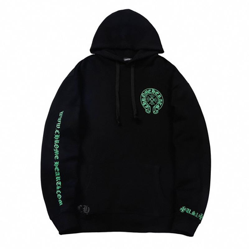 805 CHROME HEARTS 2025 Herbst und Winter Neues Übergrößen-Kapuzensweatshirt im klassischen Stil mit Logo, geeignet für Paare