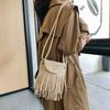 Suede Fringe Retro Casual Crossbody Single Shoulder Small Square Women's Bag