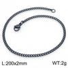 Jewelry Side Flat Chain Stainless Steel Chain, Simple Titanium Steel Men's Trend Hip-hop Bracelet Accessories
