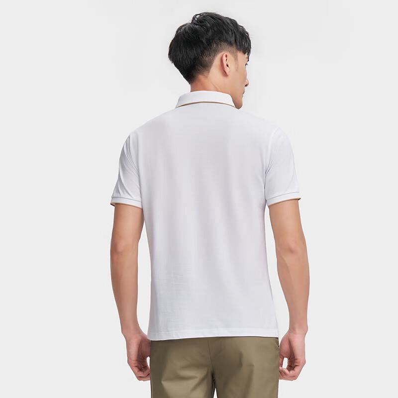 TRIES Men's Embroidered Short Sleeve Polo Shirt