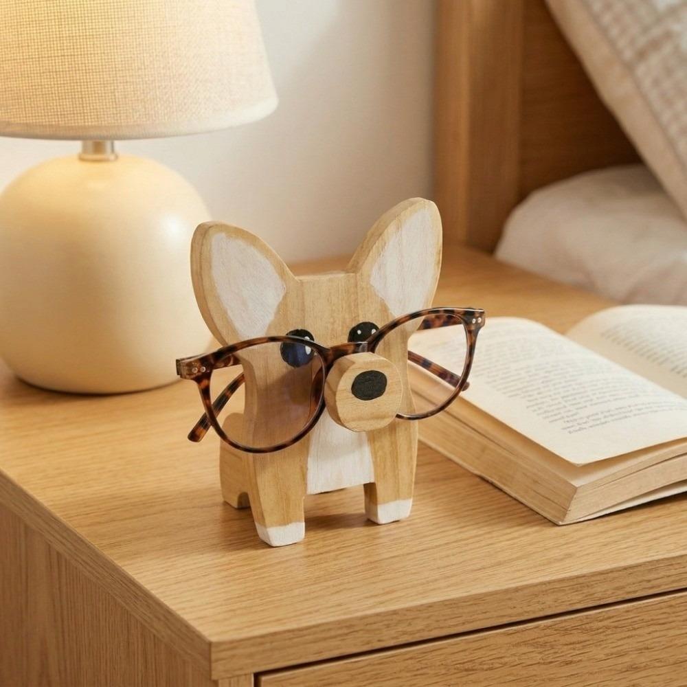 Wooden Glasses Display Stand Animal Shaped Desktop Rack Animal Eyeglass Holder  Nightstand