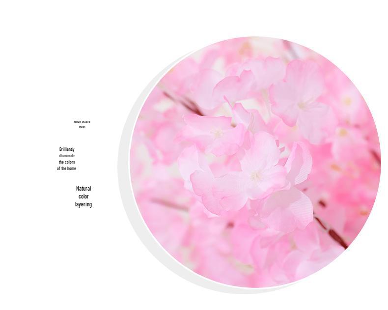 Artificial Cherry Blossom Branch Wedding Decoration - Silk Peach Blossom Vine for Indoor Living Room