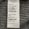 CELINE Gray 2A85T419P Turtleneck Cropped Cashmere Knit Sweater tops XS grayUsed