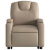 Massage Recliner with Rising Function Cappuccino Brown Artificial Leather