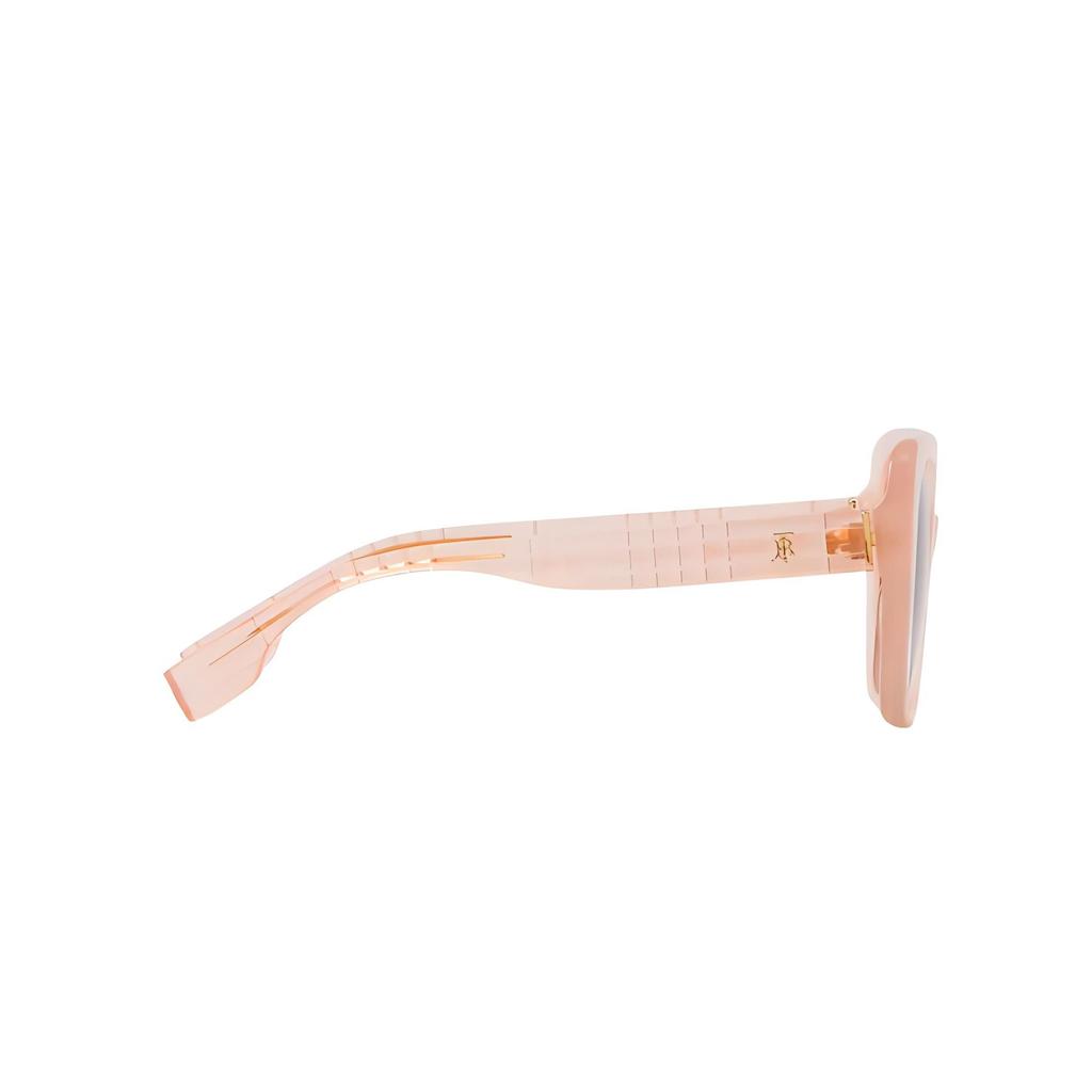 Burberry Full Frame Semi-Transparent Acetate Square Sunglasses Women Sunglasses Pink 4083200