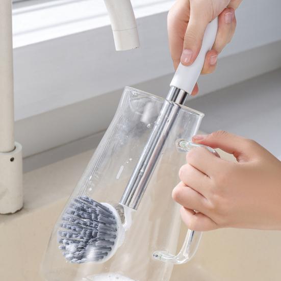 Pot Brush Hanging Hole Design Deep Cleaning Kitchen Brush Universal Rotating Head Multi-Use Pan Cleaning Brush