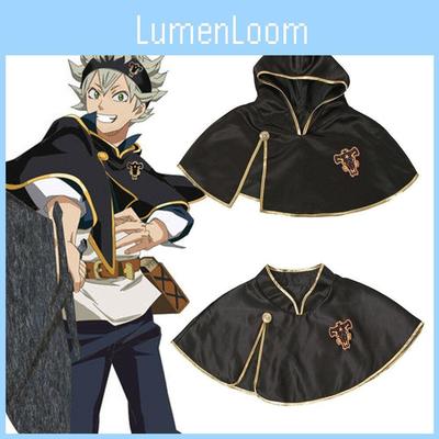 Black Clover Asta Cosplay Cape With Polyester Blend For Anime Convention Costumes