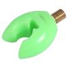 3pcs Golw In Dark Plastic Fishing Rod Holder U head Road Rest Grips (green)