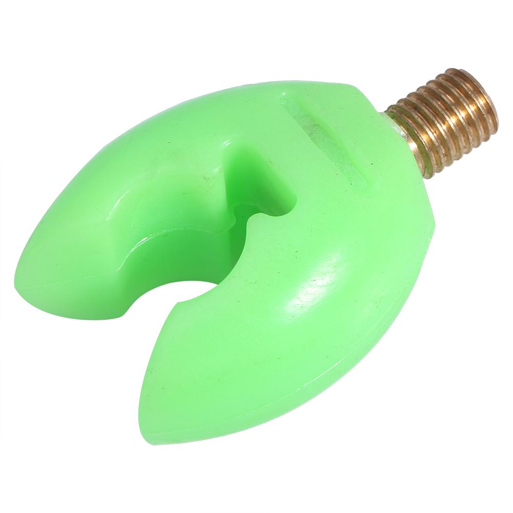 3pcs Golw In Dark Plastic Fishing Rod Holder U head Road Rest Grips (green)