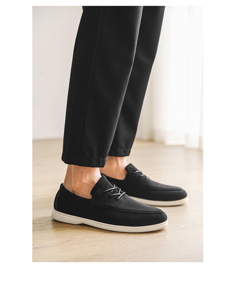 Herr Sommar Casual Slip-On Loafers - Koreansk Mode, Andningsbara, Trendiga, Mångsidiga (B-7)