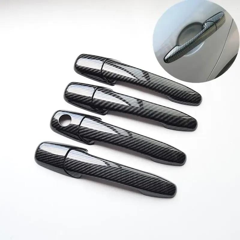 Door Handle Cover For Mazda RX8 2004-2012 Mazda Primacy 2005-2009 Chrome Carbon Fiber Car Trim Stickers Styling Accessories