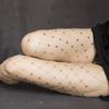 Y2K Rhinestone Star Pantyhose Large Mesh See-through Tights Colorful Fishnet Stockings  Club Party