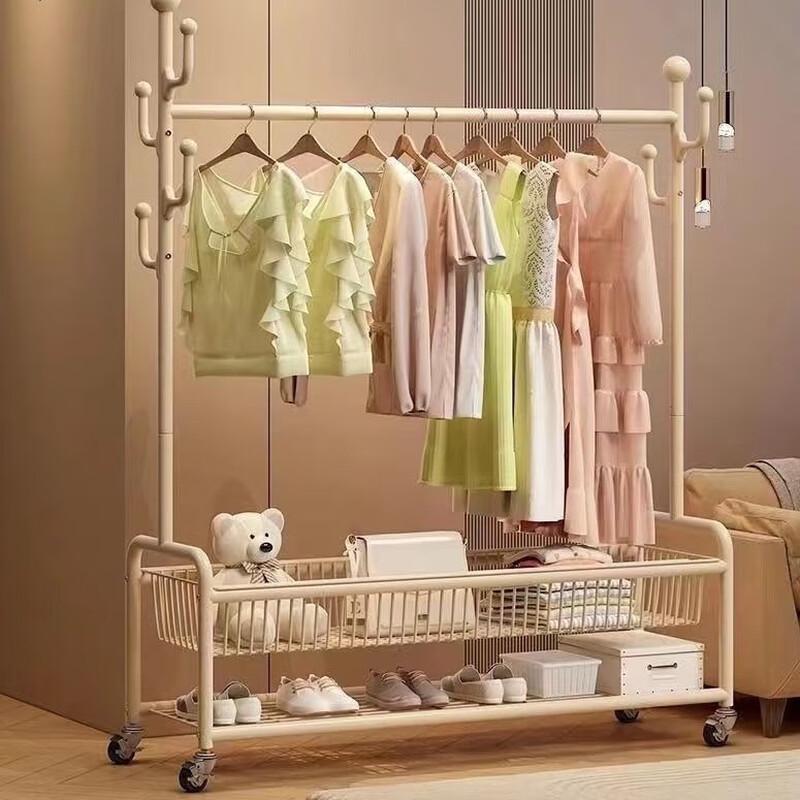 Light Luxury Movable Floor Coat Rack