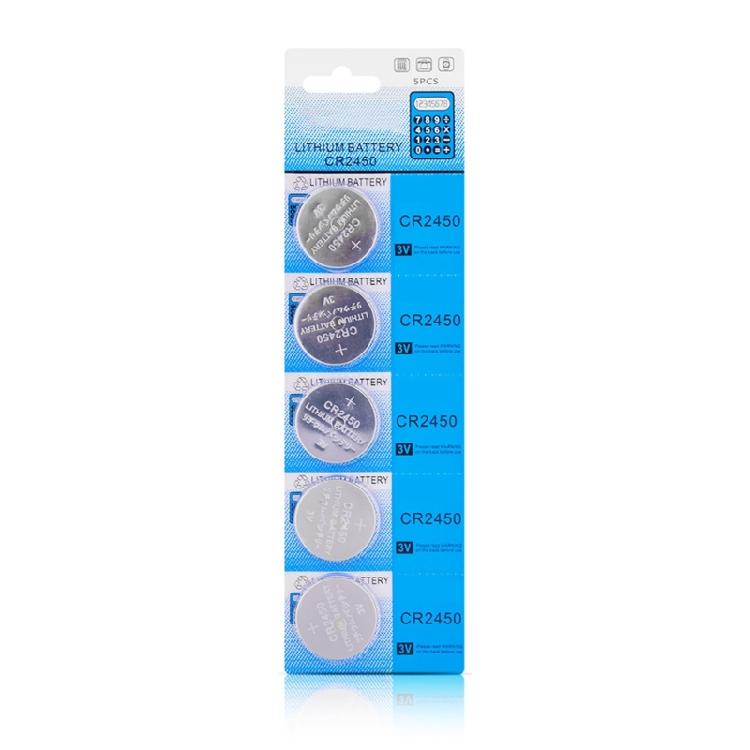 Long Last CR2450 Batteries CR2450 Coin Battery for Automotive Key Reliable Power Performances and Easy Replacement