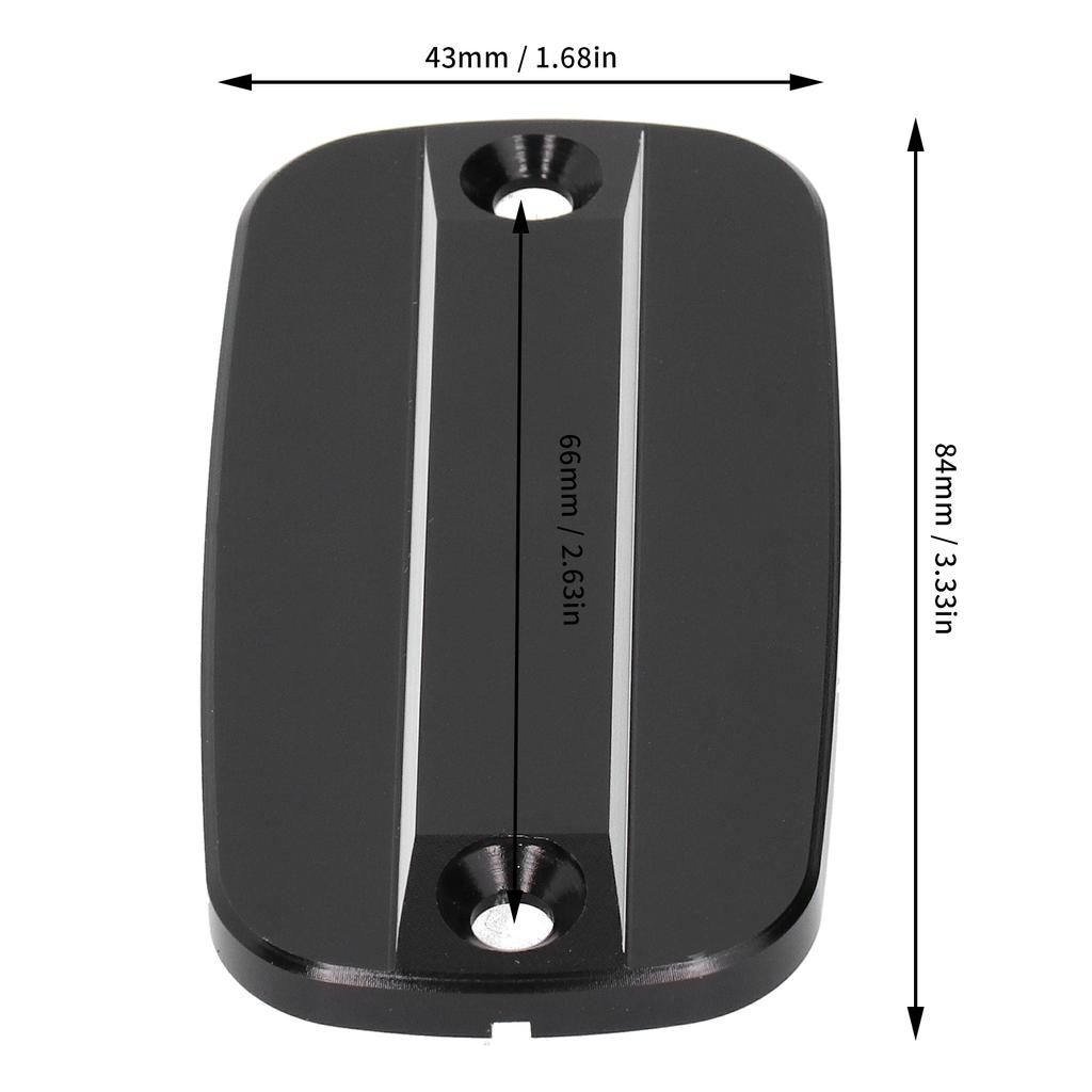 Front Brake Fluid Reservoir Cap Aluminum Alloy Cover Guard Fit for Honda CRF1000L Rebel CMX 300/500Black