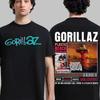 Rock Band Gorillaz Merch T-Shirt für Männer Frauen Retro Mode Cartoon T-Shirt Lässig Oversized Reines Baumwoll-T-Shirt Streetwear