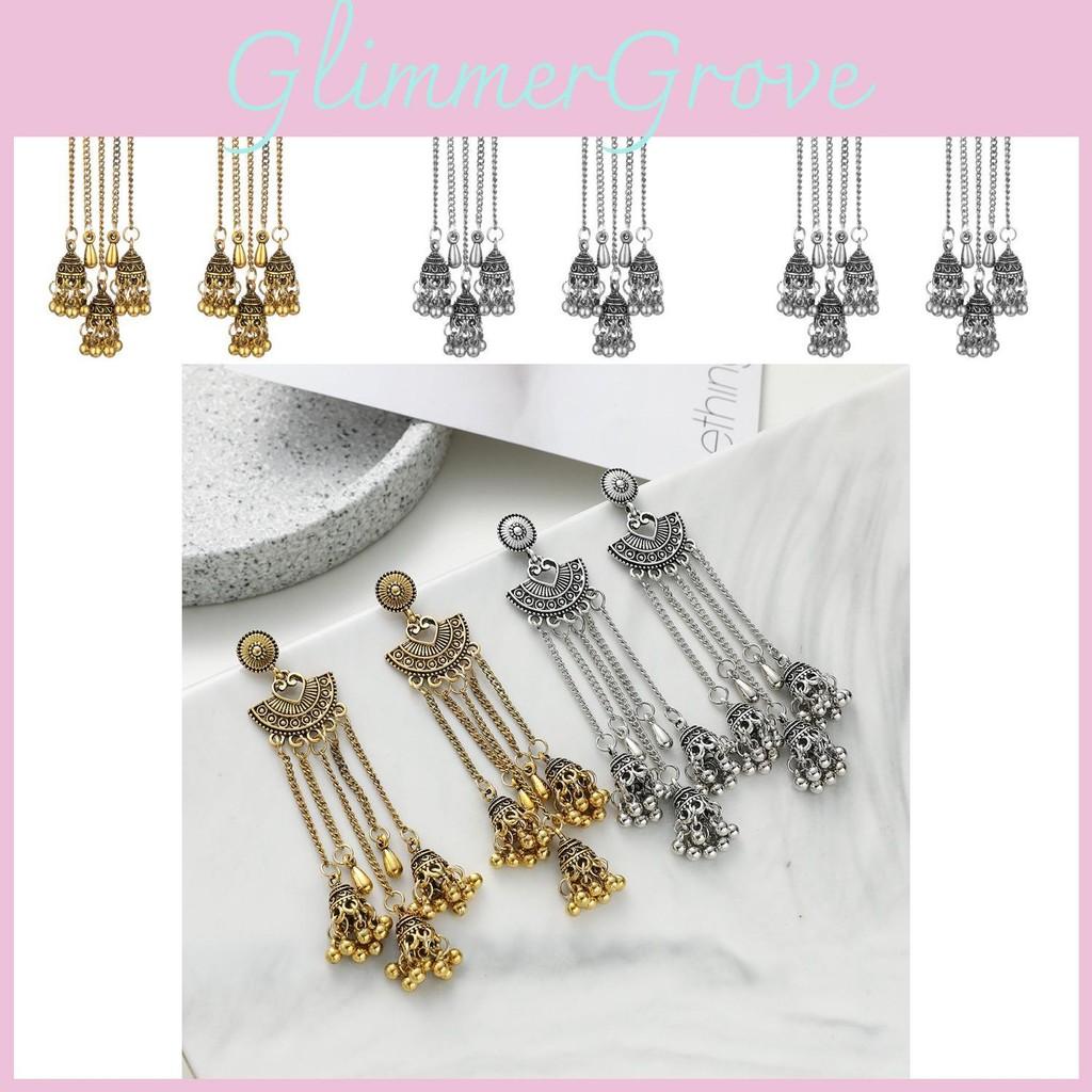 Vintage Long Bohemian Drop Earrings With Alloy Waterdrop Accents Ladies For