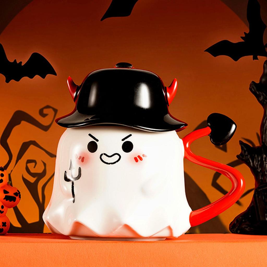 Halloween Mugs Cute Ceramic Halloween Cup Season Decoration For Friends Birthday School Offices Teens Housewarming Fall Family