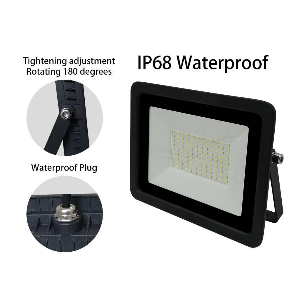 110V/220V 10W 20W 30W 50W 100W Ultra-thin LED Flood Light Floodlight Spotlight IP68 Waterproof Outdoor Garden Lamp