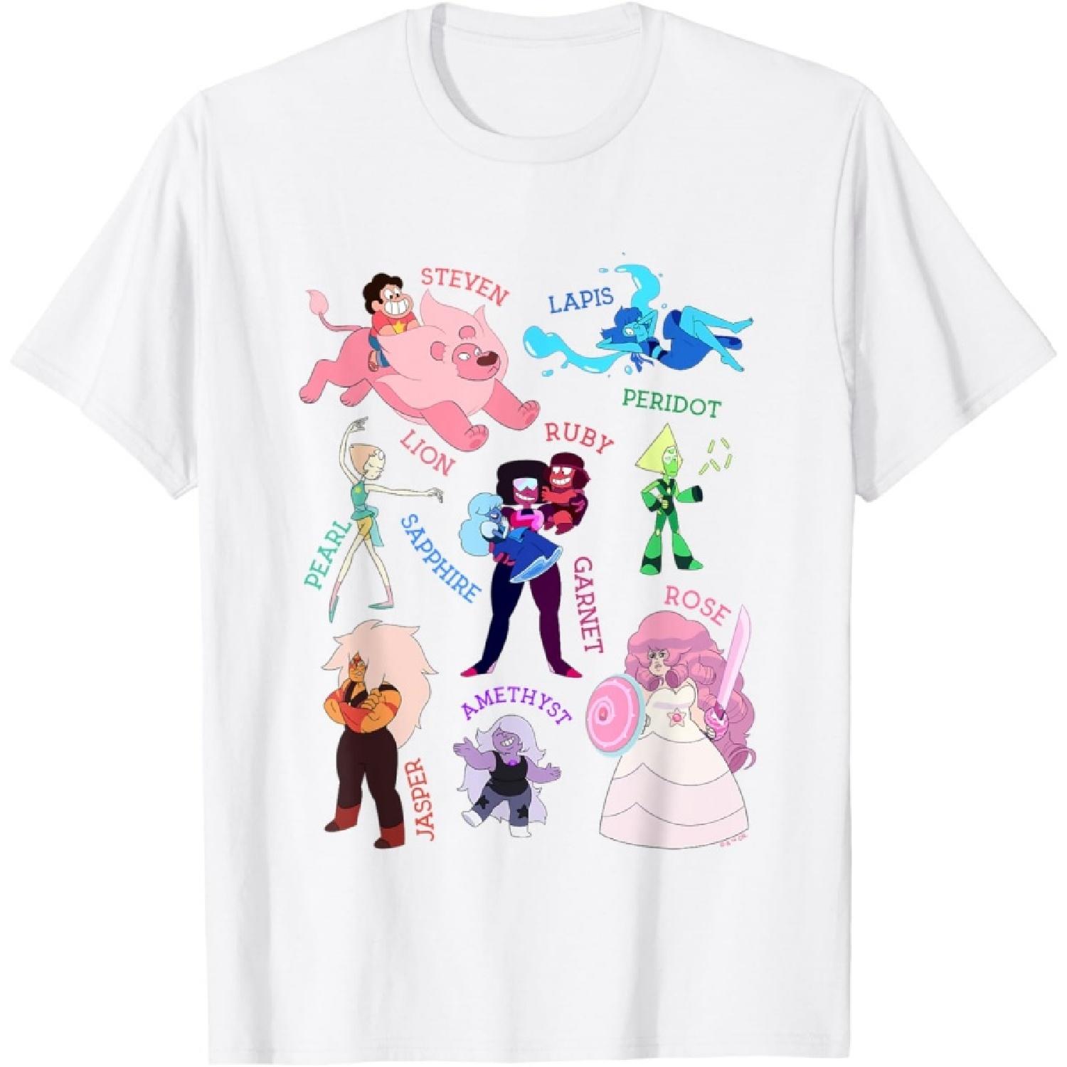 

Steven Universe Earthbound Gems Collage T-Shirt XXXXXL білий