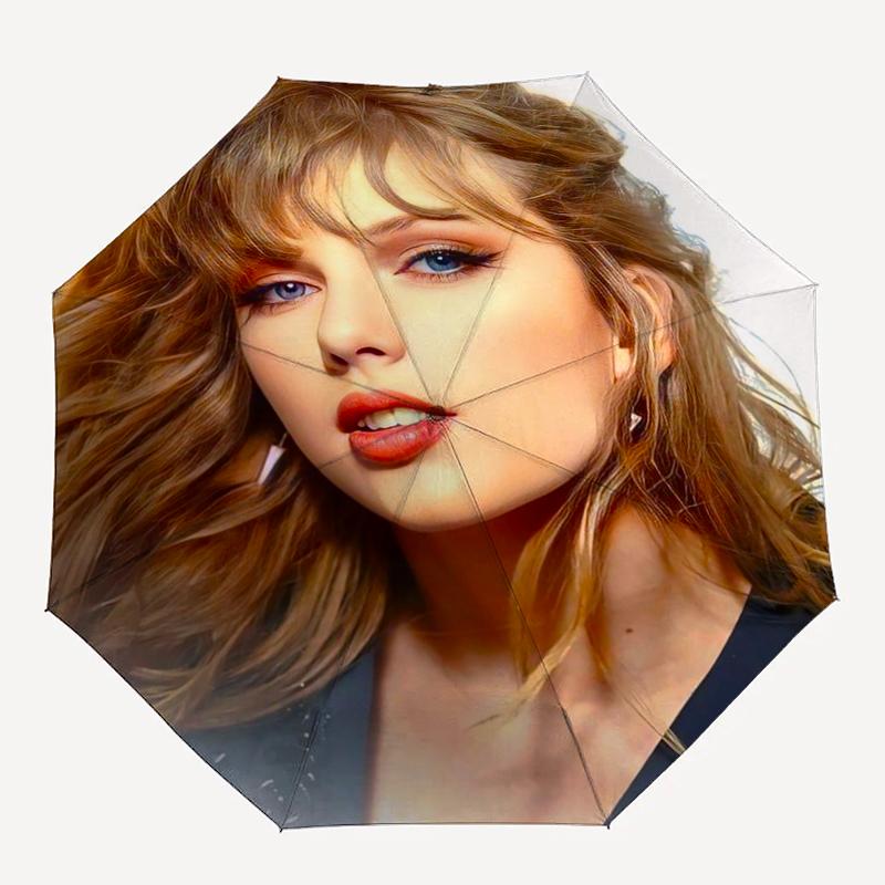 Taylor Theme Automatic Umbrella, Lightweight & Portable, 8 Rib, Perfect for Outdoor Travel, Birthdays, Christmas, Gifts.