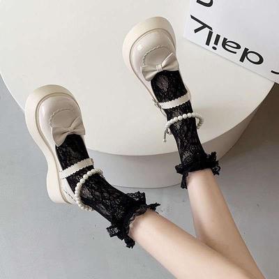 Japanese Small Leather Shoes Women's Summer Spring 2025 New Platform Big Head Shoes Cute Lolita Bow Mary Jane Single Shoes
