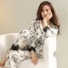 Pajamas Women's Spring and Autumn Pure Cotton Long-sleeved Autumn 1011 New Women's Cotton Thin Summer Loungewear Set