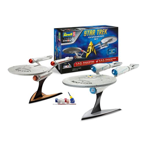 GR05721 Star Trek U.S.S. Enterprise & Latest Movie 50th Anniversary Set