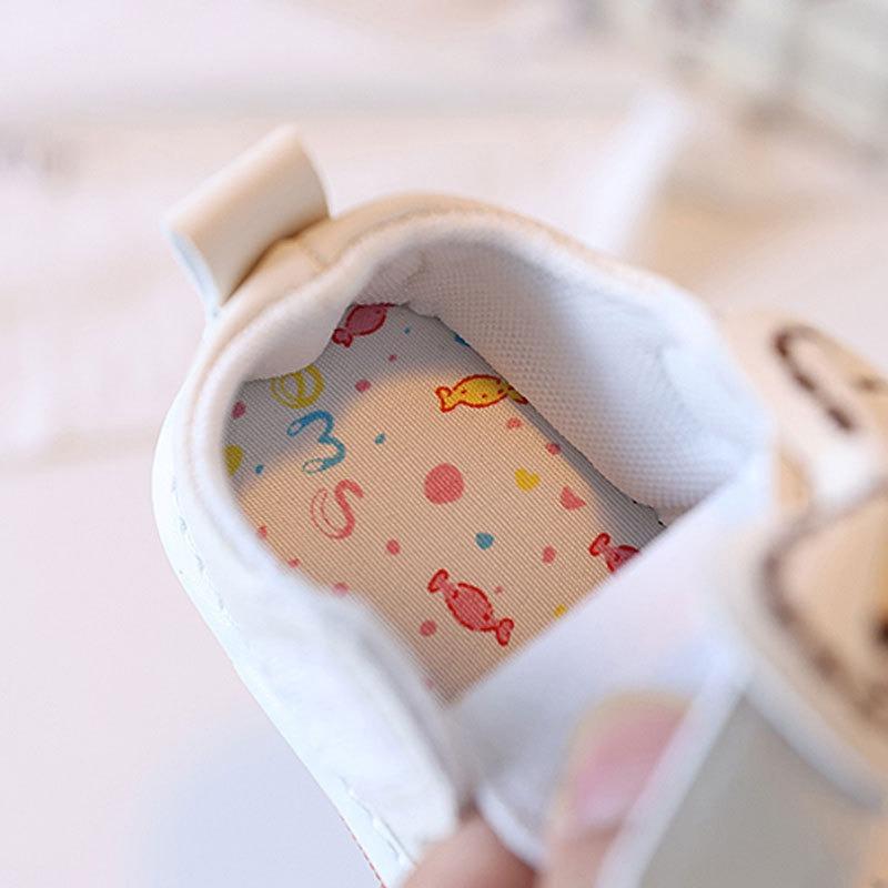 Walking Shoes for Spring/Autumn Beginners, Baby Shoes 0-1-2 Years Old, Infant Soft-Soled Princess Squeaky Shoes.