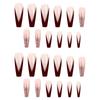 Extra-long Ballet Nail Fake Nail Patch Pink French Glitter Nail Art Finished Wear Nail Tablet Nail